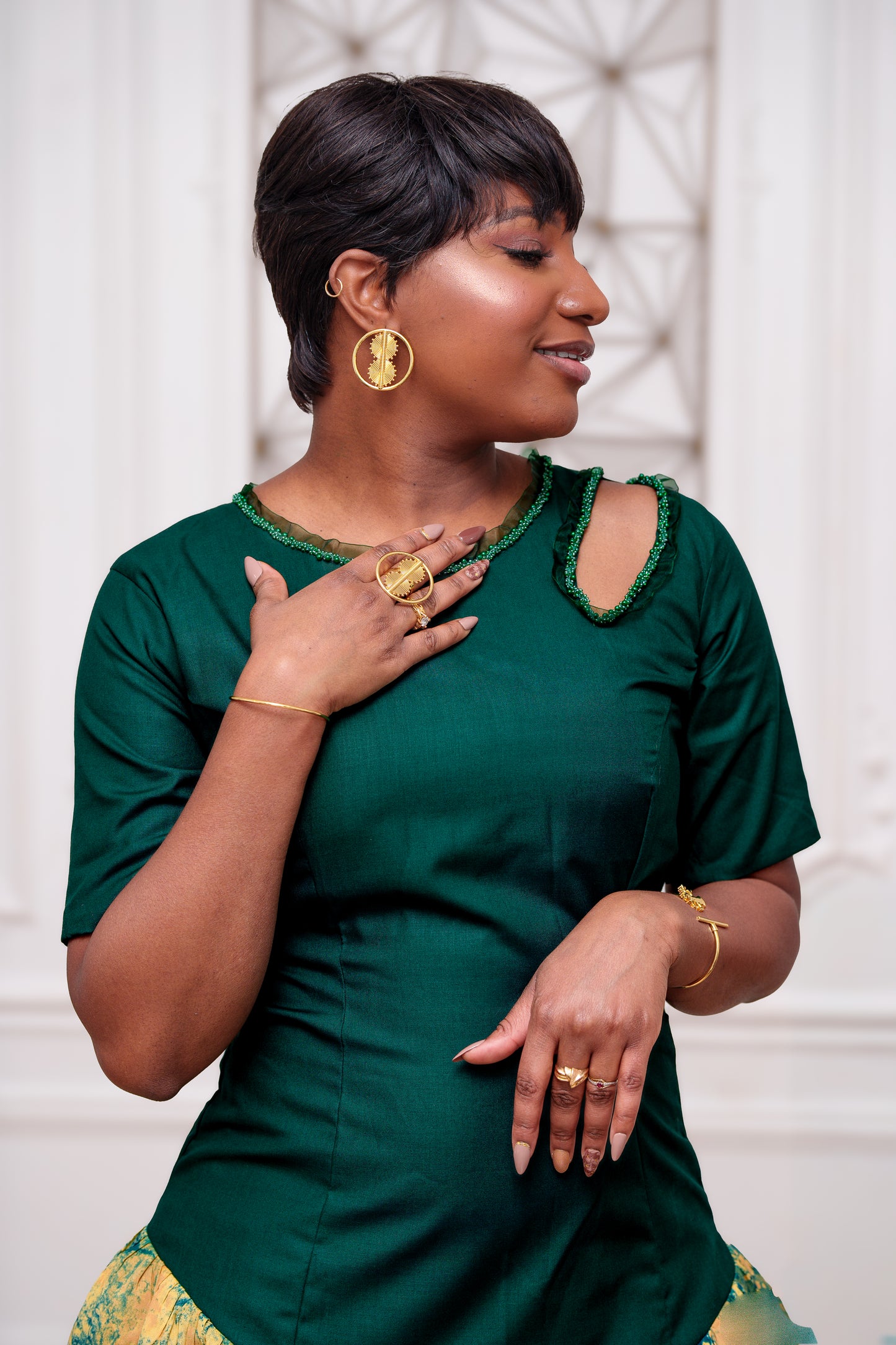 Robe midi - Satou (avec manche)