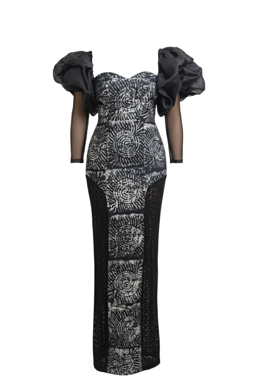 Robe KARDA - (manches bouffantes)