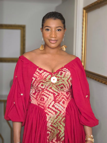 BANDIARE MAXI ROBE - Rouge