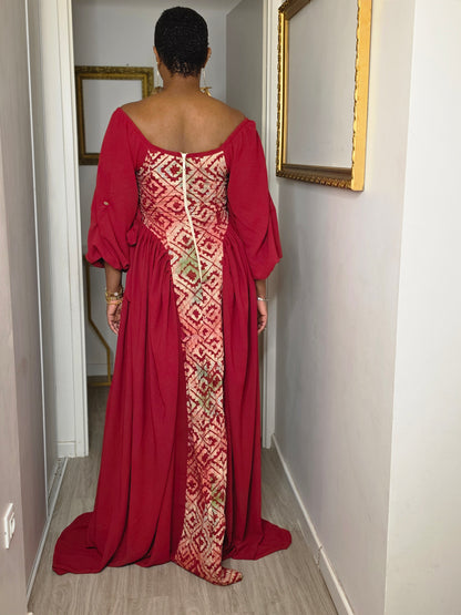 BANDIARE MAXI ROBE - Rouge