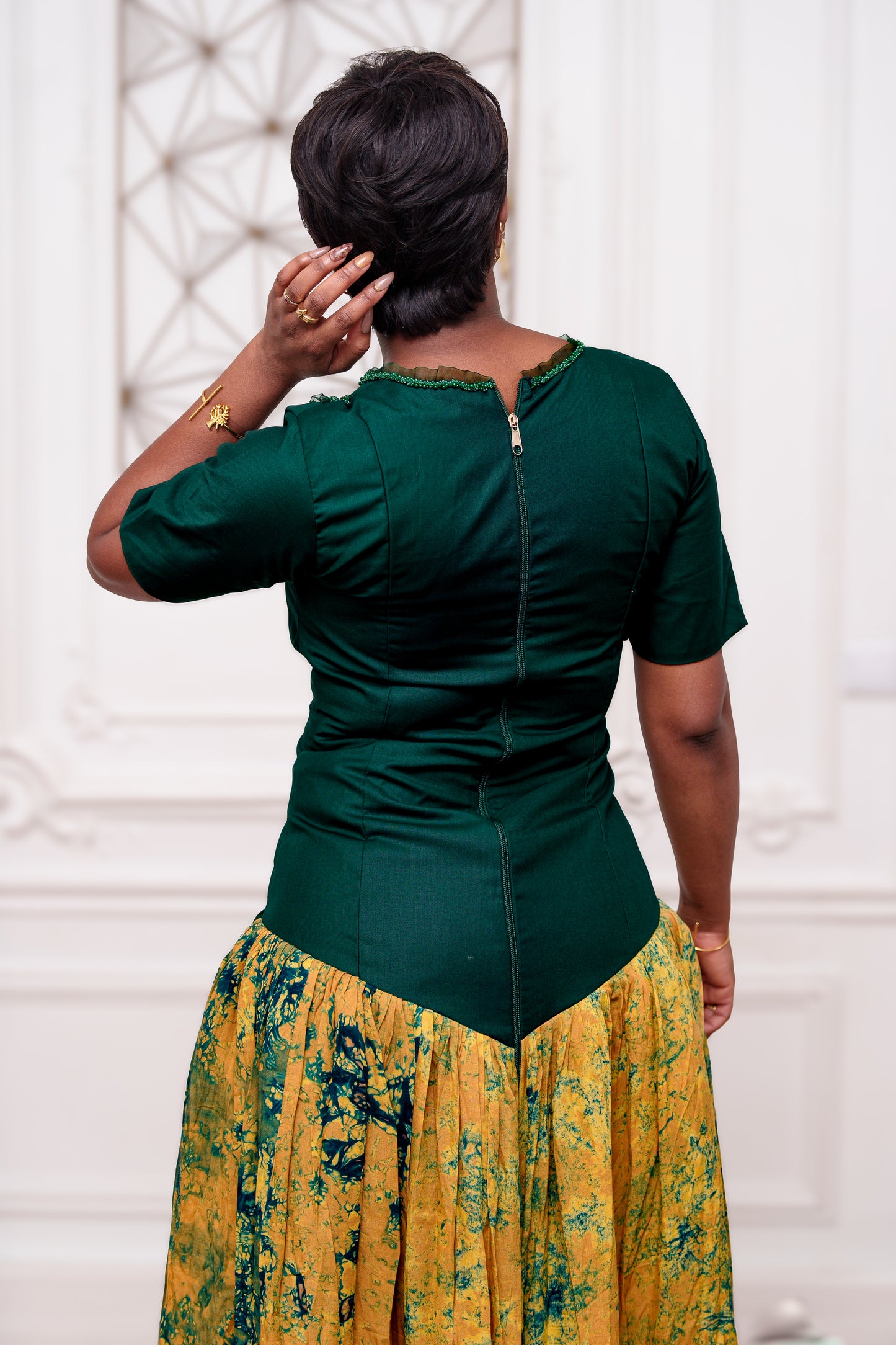 Robe midi - Satou (avec manche)